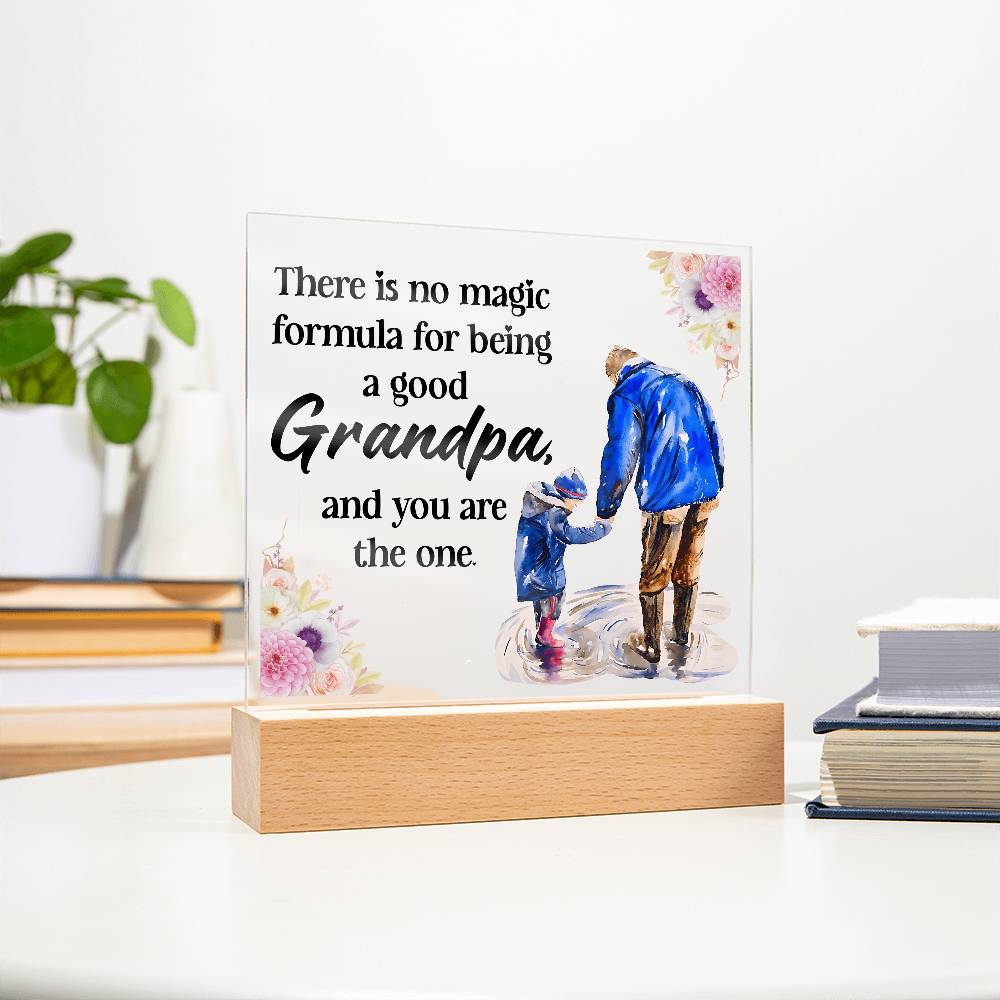 Acrylic Square Design - Grandpa
